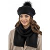 Baret a šál Vivisence 7035Kmpl Farba: Čierna, Veľkosť: UNI