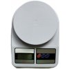 . Kuchynská váha, digitálna, nosnosť 7 kg, biela