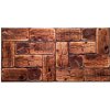 GRACE 3D PVC obklad Rustik Wood - tmovo-hnedý 1 ks