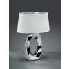 TRIO Reality R50521089 Taba stolové svietidlo 1xE27 strieborná, biela