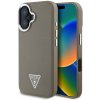 Guess PU Grained Triangle Logo kryt pre iPhone 16, hnedý 57983122150