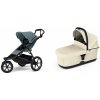 Športový kočík Thule Urban Glide 3 Mid blue + Korbička Bassinet Soft beige