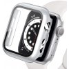 Full protection 360° kryt s tvrzeným sklom pre Apple Watch 9/8/7 (41 mm) Farva: Strieborná