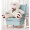 Majlo Toys Plyšový medveď Maty 130 cm biely