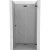 Mexen Lunar-F skladacie sprchové dvere pravé 85 cm, transparentné, brúsené gun gray - 836-085-000-66-00-P