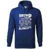 1978 v kocke - Mikina pánska Cape s kapucňou - 2XL ( Kráľovská modrá )