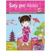 ELLA&MAX Šaty pre Akiko, kniha samolepiek pre japonské bábiky, 300 samolepiek