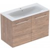 Geberit Selnova Square umývadlo so skrinkou 100 cm orech 501.262.00.1