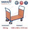 VARIOFIT Plošinový vozík s dvoma drevenými výplňami sw-800.202