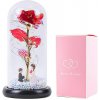 Darček večná ruža v skle LED červená ROSE OF LOVE zásnuby