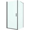 Súprava sprchové dvere Oltens Rinnan 21208300, stena sprchovacieho kúta Oltens Hallan 22102300