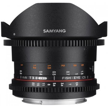 Samyang 8mm T/3.8 VDSLR UMC Fish-Eye CS II Nikon F