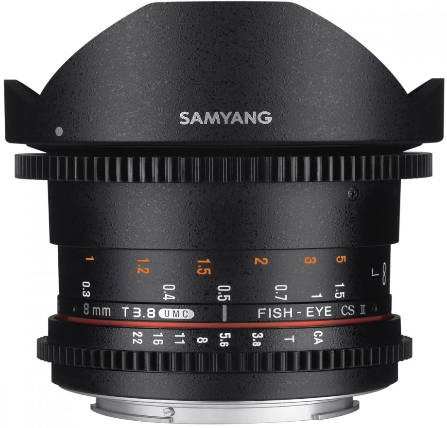 Samyang 8mm T/3.8 VDSLR UMC Fish-Eye CS II Nikon F