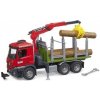 Bruder 3669 MB Arocs - přepravník na dřevo s hydraulickou rukou