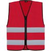 Korntex Cologne Unisex bezpečnostná vesta na zips KX217 Red L