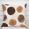 Biante Bavlnená obliečka na vankúš Sandra SA-488 Hnedo-béžové designové púpavy 45 x 45 cm