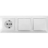 Aigostar B.V. | Aigostar - SADA 2x Spínač domový so zásuvkou 1x16A/250V SCHUKO | AI0525