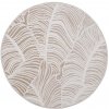 Multidecor | Koberec SALAMANCA 100 cm béžová/biela/listový vzor | 508180