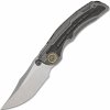 Kizer SLIVER WING (Limited version) M390 Hand Brushed with Stonewashed Titanium Handles ZX-FK01A1