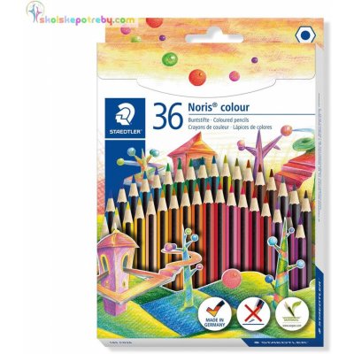 STAEDTLER Noris 185 colour - farbičky v dvojitej kartónovej krabici - 36-dielna sada