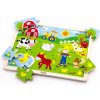 Viga Drevené puzzle Farma, 24 dielikov