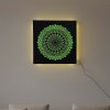 LED drevený obraz Mandala – podsvietená mandala | BAKE 4698 LED0251