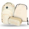 BAAGL 3 SET Coolmate Beige: batoh, penál, sáček