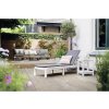 Záhradné lehátko s polstrovaním Mallorca biele
