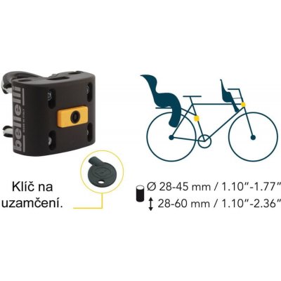 Bellelli upevňovací systém k sedačkám na bicykel