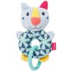 Hrkálka Baby Fehn Plyšový krúžok mačička Color friends (4001998055290)