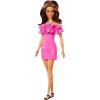 MATTEL Barbie® Modelka 217 Růžové šaty s volánky