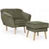 Wilsondo Kreslo s taburetom Dory - olivová