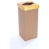 Odpadkový kôš na triedený odpad, recyklovaný, anglický popis, 60 l, Recobin 