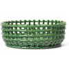 Ferm Living Misa Ceramic Centrepiece, emerald green