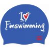 Plavecká čiapka BornToSwim I Love Finswimming Cap Modrá + výmena a vrátenie do 30 dní s poštovným zadarmo