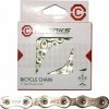 Clarks Bicycle Chain YBN C11 Shimano Campagnolo SRAM (11 rychlostních stupňů, CP 1/2x11/128, 116 buněk, 5,6 mm, řetězový klip) Silver Standard