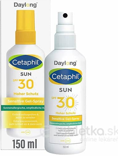 Daylong Cetaphil SUN Sensitive gélový sprej na opaľovanie SPF30 150 ml