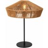 LUCIDE 10513/40/72 YUNKAI stolná lampa V500mm 1xE27 čierna, prírodná