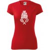 Eat sleep tennis - Dámske Fantasy športové (dresovina) - XL ( Červená )