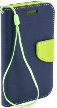 Púzdro Fancy Book Case LG G3 mini navy/lime