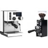 Rancilio Silvia BC PID, white + Eureka Mignon Libra 65 All Purpose, CR black
