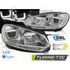 Tuning-tec SVETLOMETY U-LED LIGHT DRL CHROME SEQ pasuje na VW GOLF 6 08-12