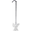 Rosendahl Vianočná ozdoba HARP ANGEL 7 cm postriebrené
