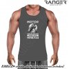 Pánske tielko RANGER® - motív Motorkári 01 Tmavošedá 3XL