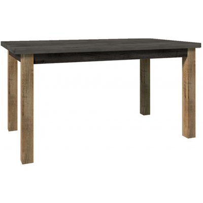 Tempo Kondela Jedálenský stôl, rozkladací, dub lefkas tmavý/smooth sivý, MONTANA STW