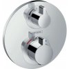 Hansgrohe Ecostat S - Termostatická sprchová batéria pod omietku s uzatváracím ventilom, chróm - 15757000