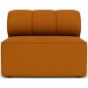 Stredový modul modulárnej sedačky Eave Seamline 86 x 86 cm tmavooranžový