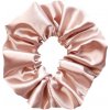 MURU Veľká Saténová Scrunchie gumička - Broskyňová Lesklá