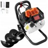 Zemný vrták 1450W 52CC z legovanej ocele – pre náročné práce