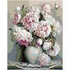 Diamantové maľovanie (s rámom) - Pivoňky